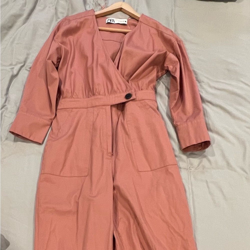 Zara Peach Jumpsuit